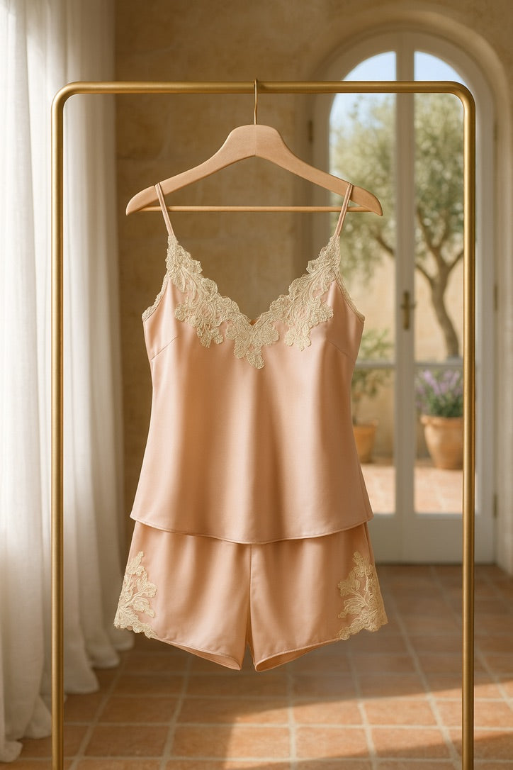 ensemble de nuit satiné